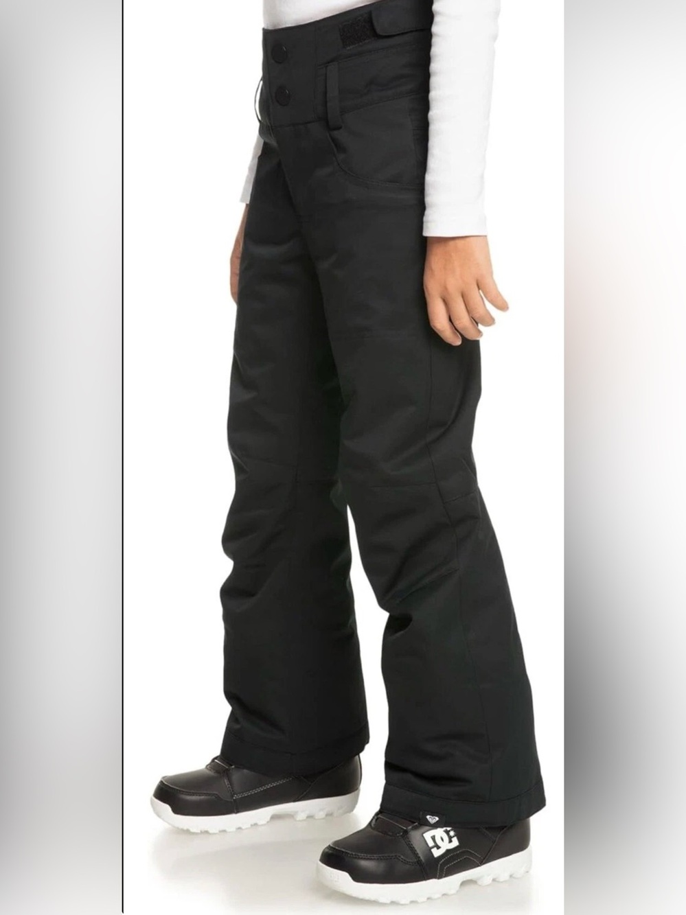 Roxy Women's DryFlight Technology Black Snow Pants,  Size Boot Gaitor Sz(L)